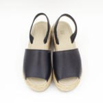 Sandalias Plataforma Mujer Becca-2601 Cuero Negro - Imagen 4