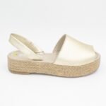 Sandalias de Cuero Aixa Color Dorado - Imagen 2