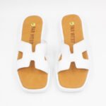 Sandalias de Cuero Bella Color Blanco - Imagen 3