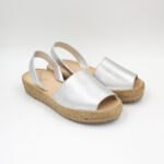 Sandalias Mujer Becca-2501 Cuero Plata - Imagen 2