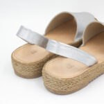 Sandalias Mujer Becca-2501 Cuero Plata - Imagen 3