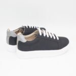 Zapatillas de Cuero Melissa Color Negro/Plomo - Imagen 3
