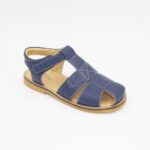 Sandalia de Cuero Enzo Color Azul