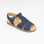 Sandalia de Cuero Tyler Color Azul