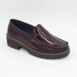 Zapato Mocasín Ainara Color Guinda