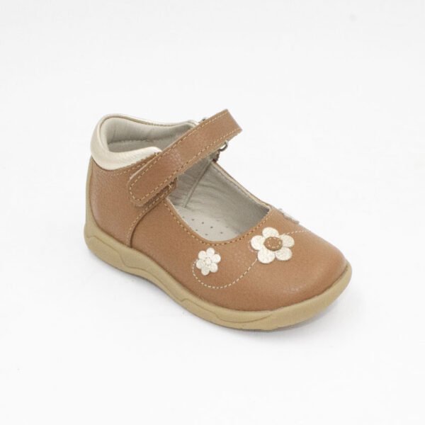 Zapato Pibe Lea Cuero Color Natural