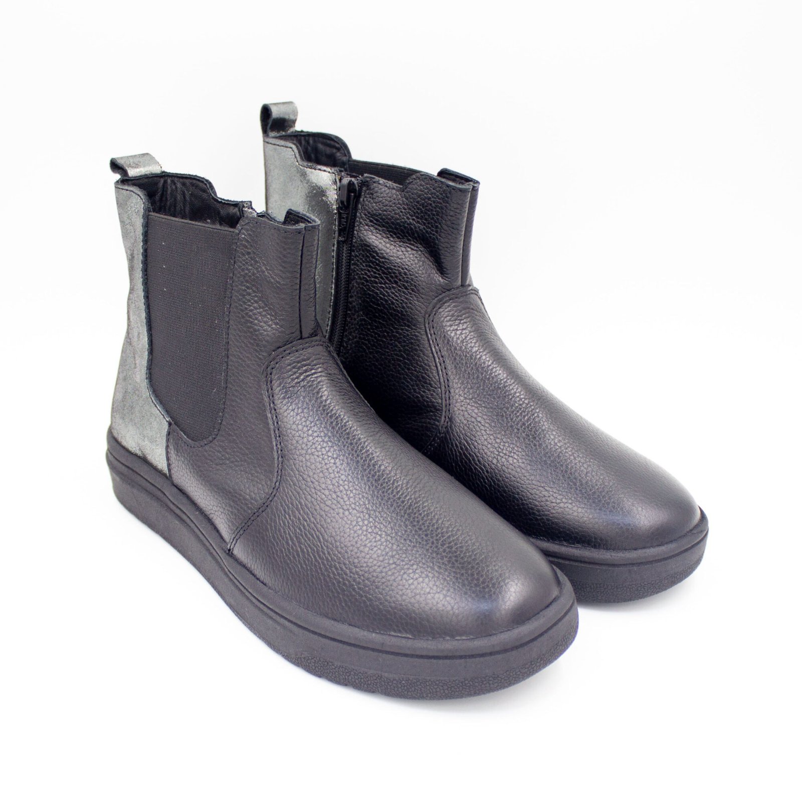 Botines de Cuero Berenice Color Negro - Imagen 2