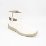 Botines de Cuero Moira Color Hueso