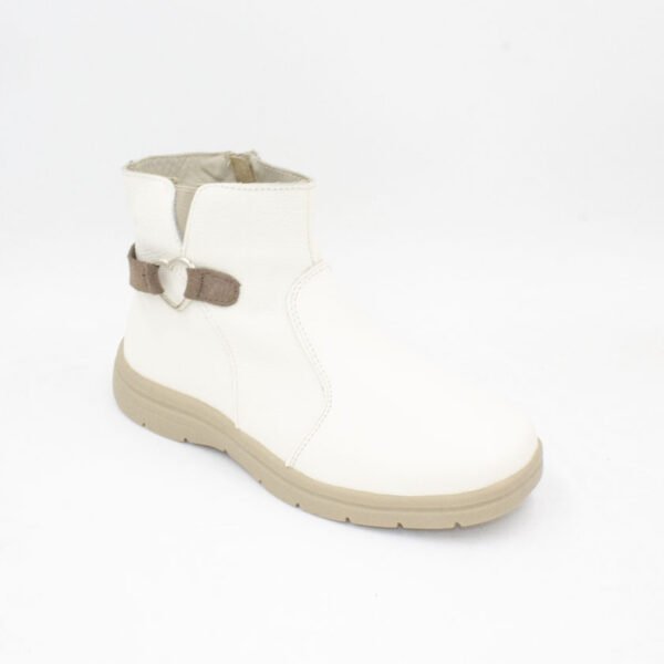 Botines de Cuero Moira Color Hueso