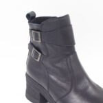 Botines Lila de Cuero Negro - Imagen 3