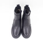 Botines Lila de Cuero Negro - Imagen 4