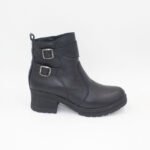 Botines Lila de Cuero Negro - Imagen 2