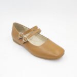 Ballerinas Bruna de Cuero Color Natural