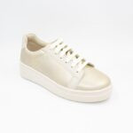 Zapatillas de Cuero Melissa Color Almendra