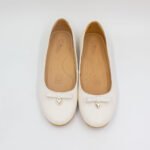 Ballerinas Monroe-2501 Cuero Hueso Mujer - Imagen 4