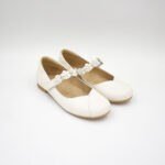 Ballerina de Cuero Natalie Color Hueso - Imagen 2
