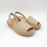 Sandalias de Cuero Becca Color Nude - Imagen 2