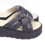 Sandalias de Cuero Damaris Color Negro - Imagen 3