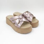 Sandalias de Cuero Damaris Color Rosa Metálico - Imagen 2