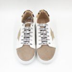 Zapatillas de Cuero Stars 2.0 Color Blanco c/Beige - Imagen 4