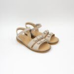 Sandalias de Cuero Cecilia Color Manteca - Imagen 2