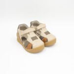 Sandalias Franciscanas de Cuero Oliver Color Nude - Imagen 2