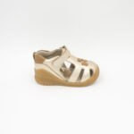 Sandalias Franciscana de Cuero Antonella Color Dorado