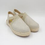 Sandalias Micaela-2601 Cuero Color Beige - Imagen 2