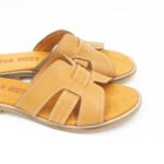 Sandalias Chatas Bella-2602 Color Camel - Imagen 3