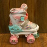 Patines Quads con Luces Modelo Color Blanco con Verde