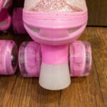 Patines Quads con Luces Modelo Color Rosado - Imagen 3
