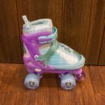 Patines Quads con Luces Sirena Color Turquesa