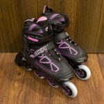 Patines Lineales Modelo Color Negro con Fucsia - Imagen 2