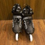 Patines Lineales Modelo Color Negro con Plomo - Imagen 4