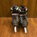 Patines Lineales Modelo Color Negro con Turquesa - Imagen 4