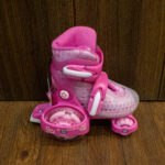 Patines Tipo con Luces Modelo Color Fucsia