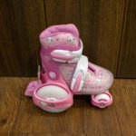 Patines Tipo con Luces Modelo Color Rosado