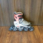 Patines Lineales con Luces Snow Color Gris con Rojo
