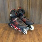 Patines Lineales Con Luces Spider Color Negro con Rojo - Imagen 2