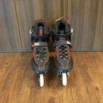 Patines Lineales Con Luces Spider Color Negro con Rojo - Imagen 4