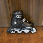 Patines Lineales Modelo Color Gris con Negro