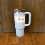 Taza con Cañita Wecool 30 oz. Modelo Color Celeste
