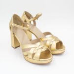 Zapato de Vestir Mujer Taco 7 FLavia-2507 Dorado - Imagen 2