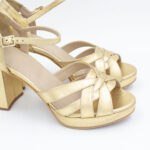 Zapato de Vestir Mujer Taco 7 FLavia-2507 Dorado - Imagen 3