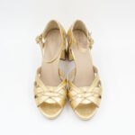 Zapato de Vestir Mujer Taco 7 FLavia-2507 Dorado - Imagen 4