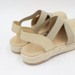 Sandalias Micaela-2601 Cuero Color Dorado - Imagen 3