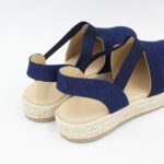 Sandalias Micaela-2601 Cuero Color Azul - Imagen 3