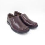 Zapato Mocasín de Cuero Rafael-2601 Color Guinda - Imagen 2