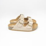 Zuecos Unisex Biker Color Beige - Imagen 3