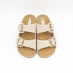 Zuecos Unisex Biker Color Beige - Imagen 4